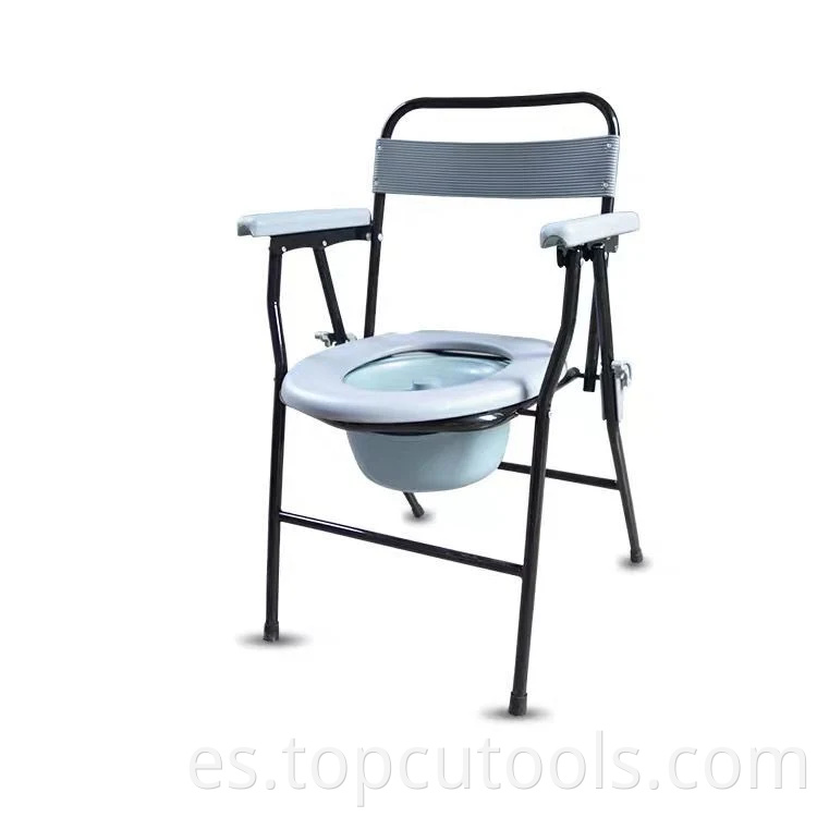 Asistencia de baño médico silla de baño plegable silla de plástico silla de cócona asiento toliet portátil para pacientes